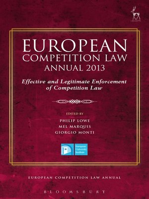 cover image of European Competition Law Annual 2013